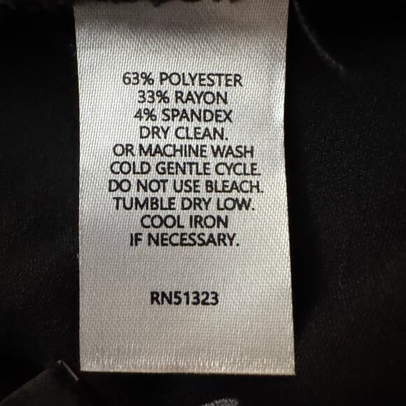 Halogen Midi Skirt Black Women’s Size Large Back Zip Stretch NWOT - Picture 8 of 9